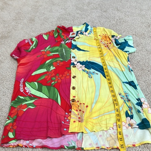 New! FARM RIO size L mixed print front button top - Picture 8 of 10